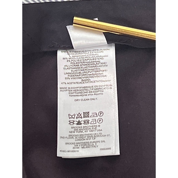 Brooks Brothers Pants Men’s 35x31 Black Regent Fit Wool Slacks - Picture 13 of 13